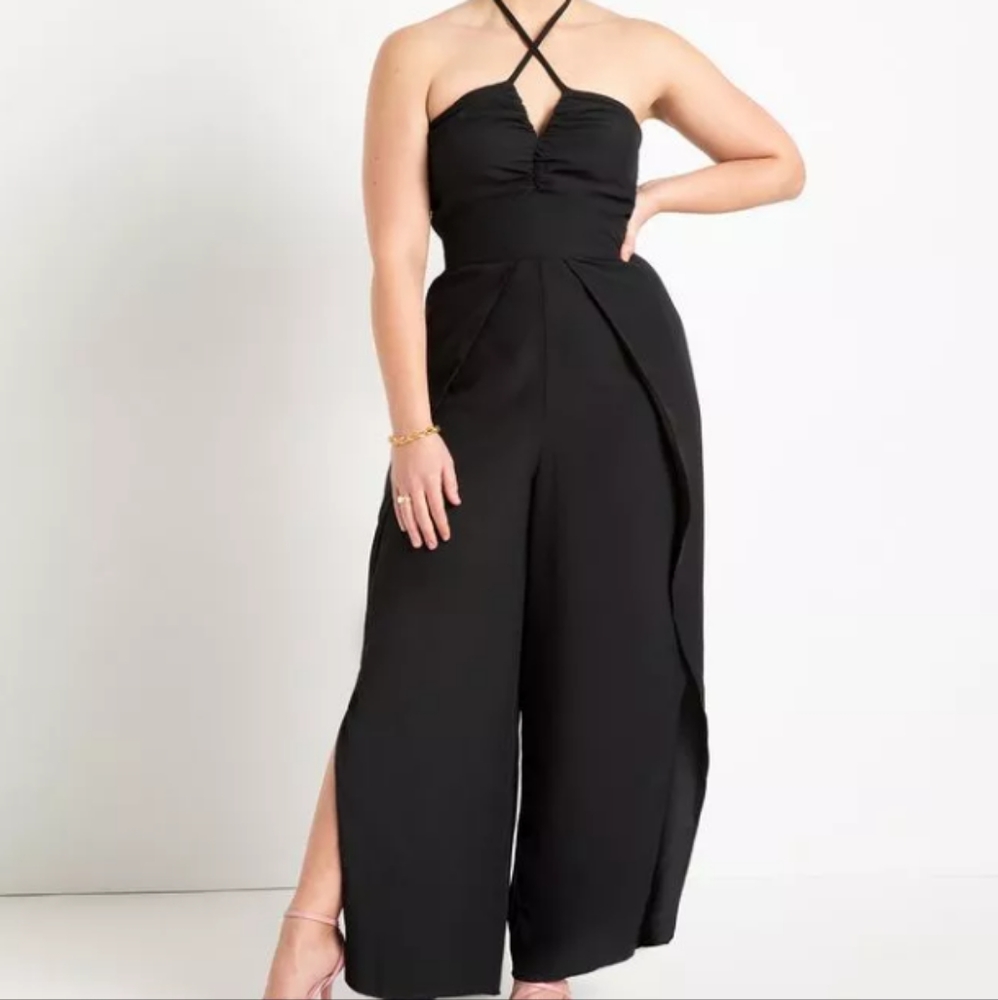 NWT Eloquii sz 26 Split Leg Jumpsuit